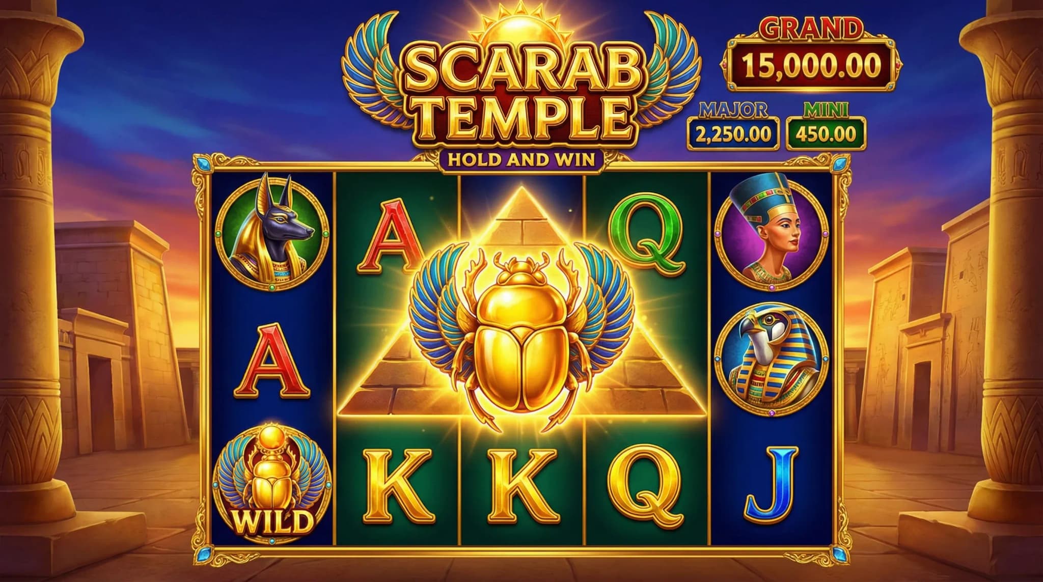 Scarab Temple: Hold and Win